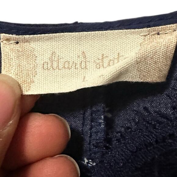 Altar’d State Navy Blue Floral Daisy Babydoll Mini Dress Women’s L Sleeveless - Picture 4 of 8